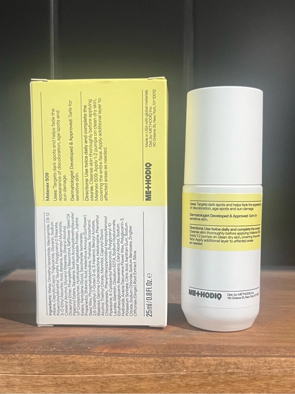 Melanex 509 Niacinamide Resveratrol Vitamin C 25 ml  / .8 oz - New in Box!